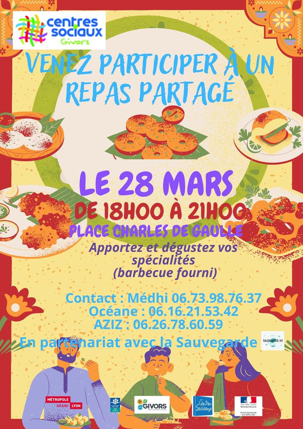 REPAS PARTAGÉ – Centres sociaux de Givors